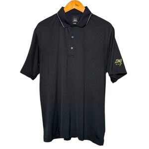 Page & Tuttle Cool Swing‎ Golf Solid Black Short Sleeve Polo Shirt Mens Size L